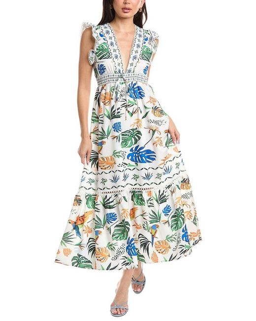 JLuxe White Sleeveless Midi Dress
