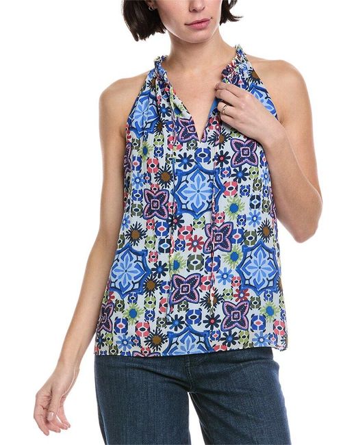 Ramy Brook Blue Gale Top