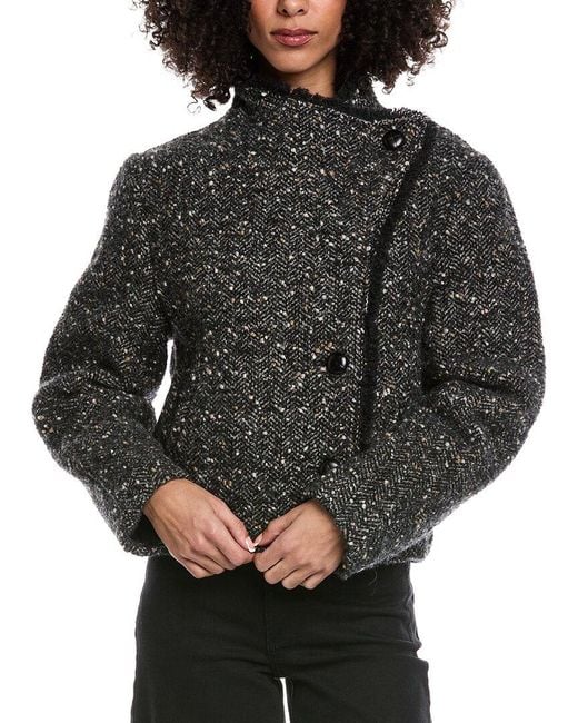 Isabel Marant Gray Isabel Marant Etoile Grunge Wool & Alpaca-Blend Coat