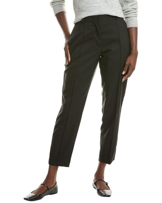 Officine Generale Black Officine Generale Roxane Slim Wool Pant