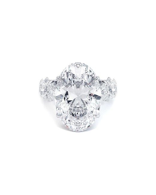 Lab Grown Diamonds White 14K 10.00 Ct. Tw. Lab-Grown Diamond Lucida Ring