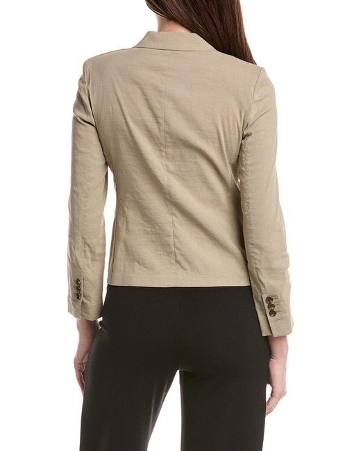 Theory Natural Shrunken Pocket Linen-Blend Vest