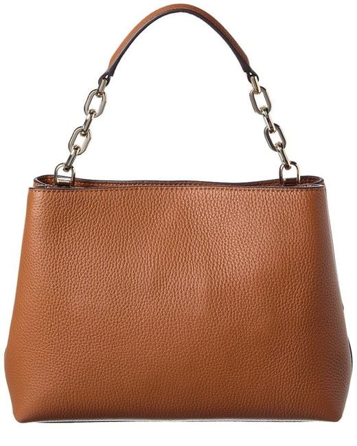Kate Spade Brown Aubrey Chain Top Handle Leather Satchel
