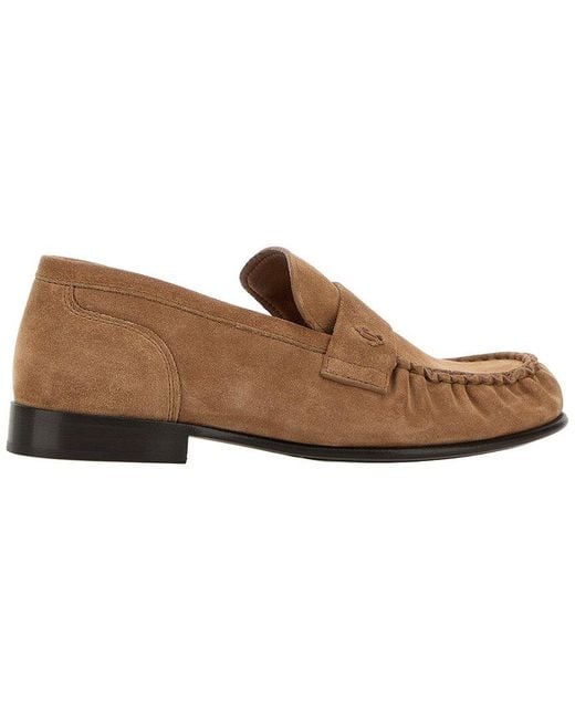 Gucci Brown Jimmy Choo Ellis Suede Loafer