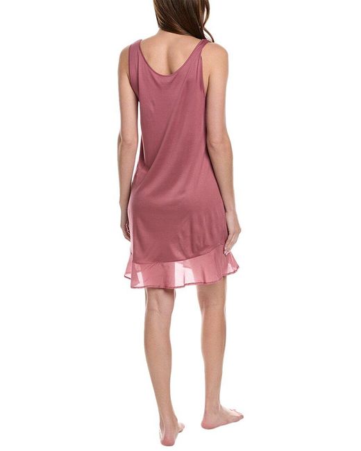 Hanro Red Faye Tank Silk-blend Nightgown