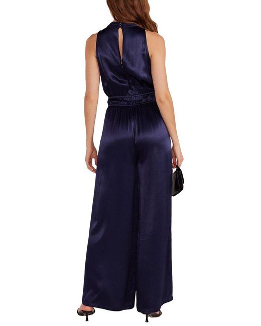 MINKPINK Blue Lumina High Neck Jumpsuit