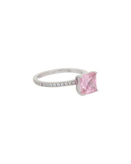 Juvell Pink 18K Plated Topaz Cz Ring