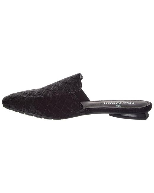 The Flexx Black Giudetta Velvet Flat