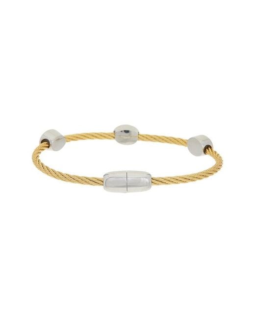 Juvell White 18K Plated Cz Bangle Bracelet