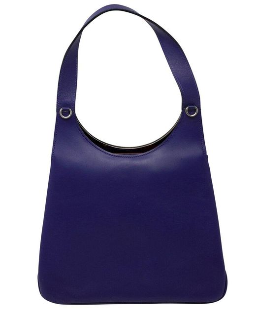 Céline Blue Limited Edition Calfskin Leather Shoulder Bag (Authentic Pre- Owned)