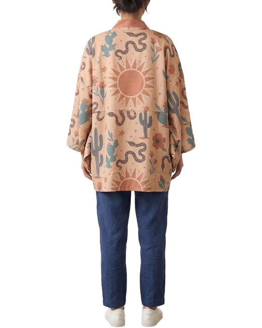 Saachi Blue Kalahari Short Kimono