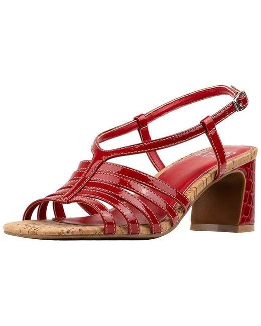 Donald J Pliner Red Kalah Sandal