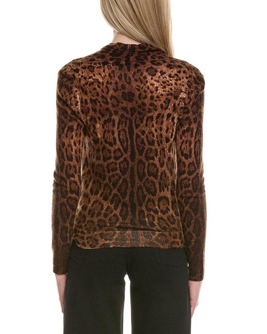Sofiacashmere Brown Modern Faux Wrap Wool & Cashmere-Blend Sweater