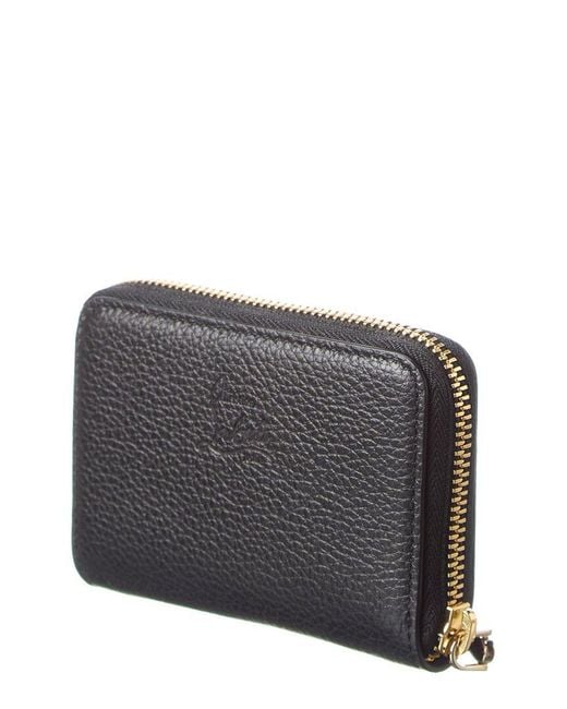 Christian Louboutin Gray W Panettone Leather Coin Purse