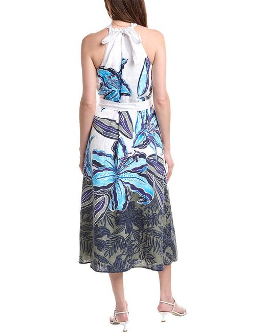 Tommy Bahama Blue Regal Blooms Midi Dress