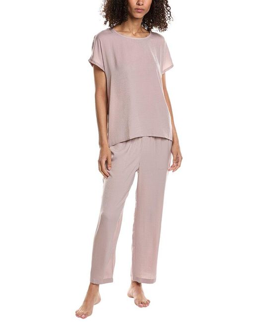Barefoot Dreams Pink T-Shirt & Crop Pant Set