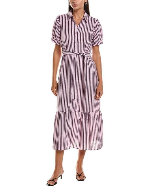LUXE ALWAYS Purple Shirtdress