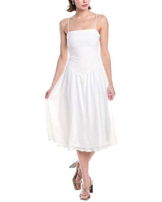 Rachel Roy White Donna Midi Dress