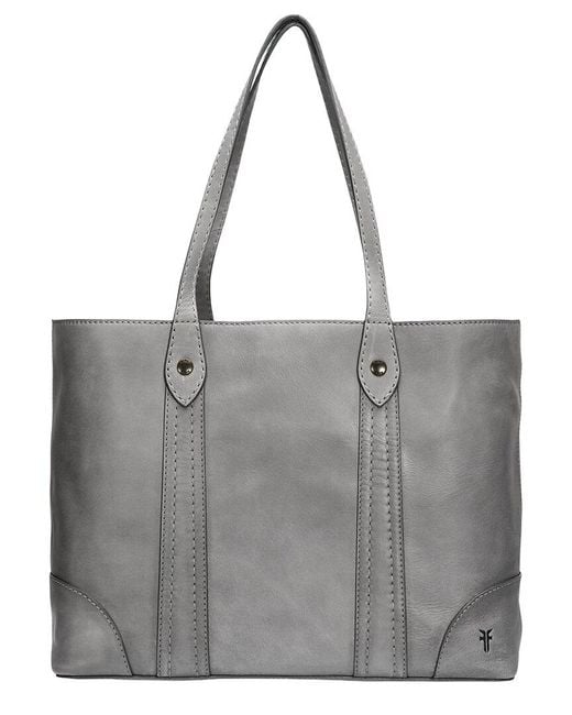 Frye Gray Melissa Leather Shopper