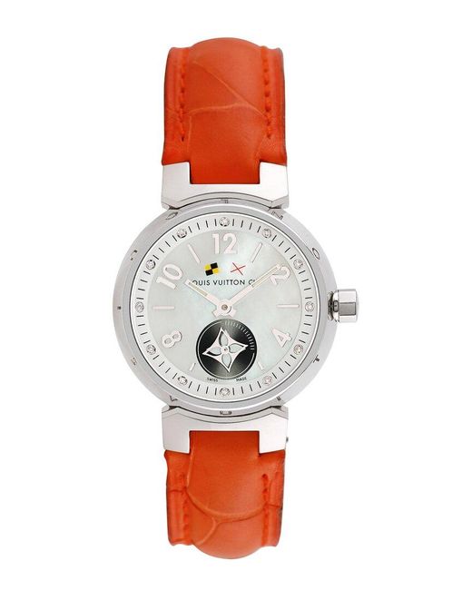 Louis Vuitton White Tambour Lovely Cup Watch, Circa 2000S (Authentic Pre-Owned)