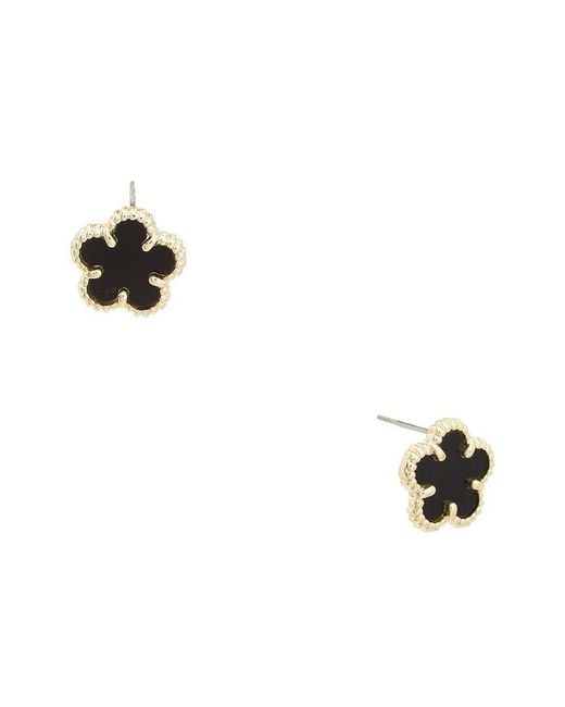 Juvell White 18K Plated Clover Earring
