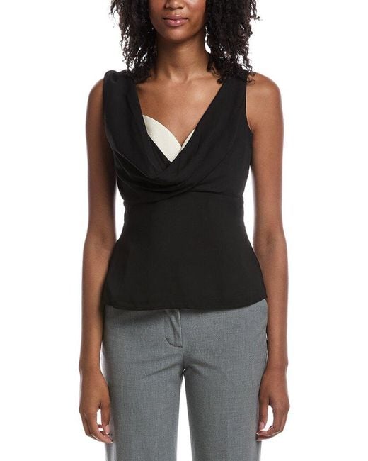 REMAIN STUDIO Black Mid Weight Satin Twill Top