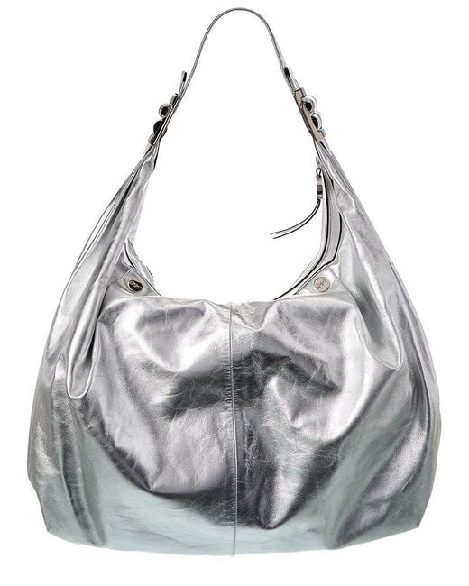 Roger Vivier Gray Leather Hobo Bag
