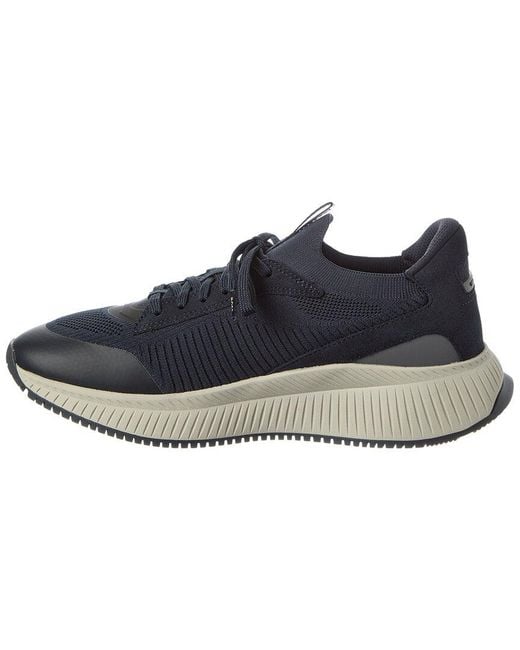 Boss Blue Titanium Evo Leather Running Sneaker for men