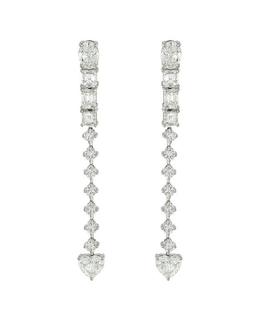 Diamond Select Cuts White 18K 3.95 Ct. Tw. Diamond Earring
