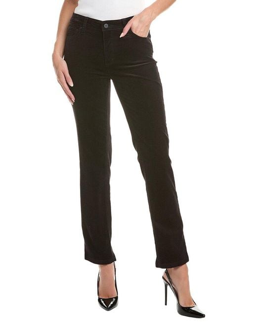 Jones New York Black Lexington Corduroy Straight Pant