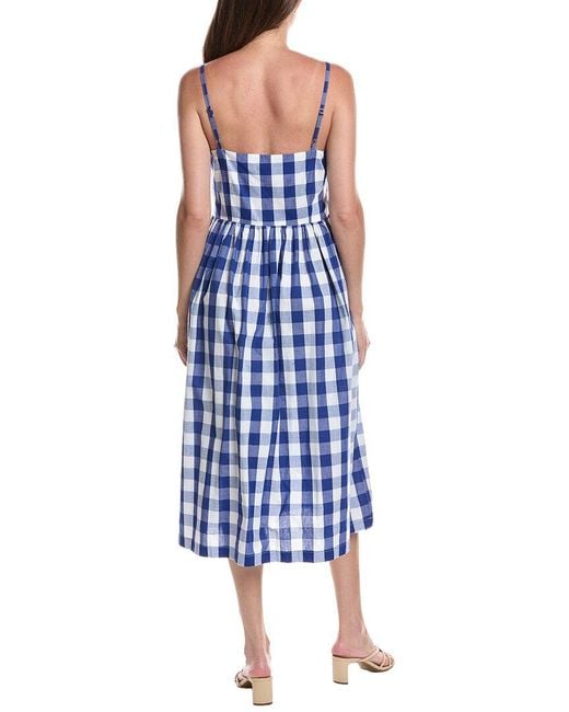 LAYERED WITH LOVE Blue Liana Sleeveless Midi Dress