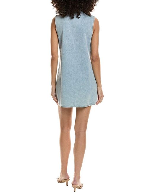 FRAME Blue Frame The City Shift Dress