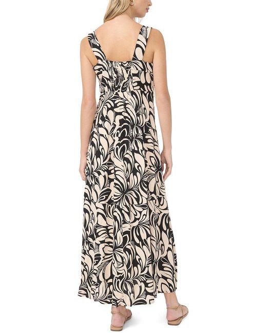 Vince Camuto White Thick Strap Square Neck Maxi Dress
