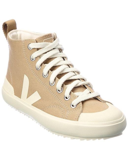 Veja Nova Hightop Canvas Sneaker in Brown (Metallic) Lyst