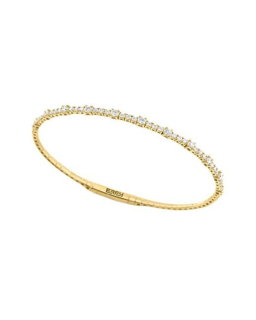 Effy Fine Jewelry Metallic 14K 0.98 Ct. Tw. Diamond Bracelet