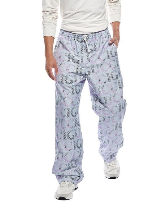 Gucci Blue All Over Logo Pant for men