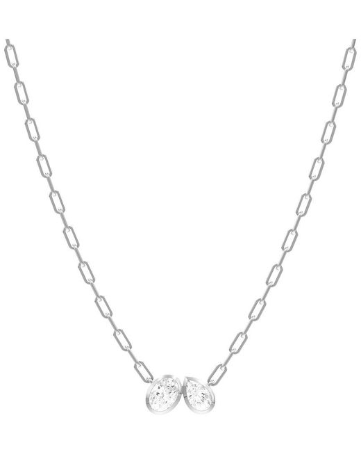 Lab Grown Diamonds Metallic 14K 1.70 Ct. Tw. Lab-Grown Diamond Necklace