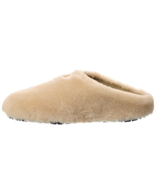 Prada Natural Shearling Mule