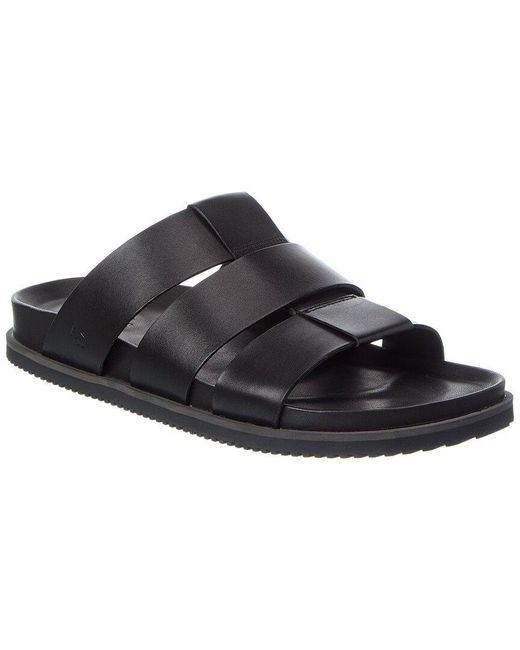 Allen Edmonds Black Davis Leather Sandal for men