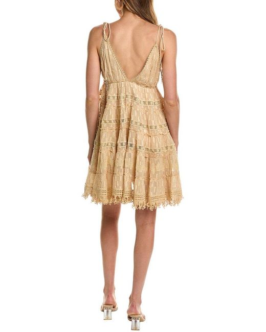 Rococo Sand Natural Mini Dress