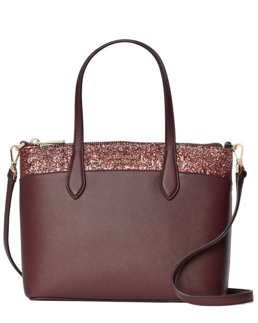 Kate Spade Purple Flash Glitter Satchel