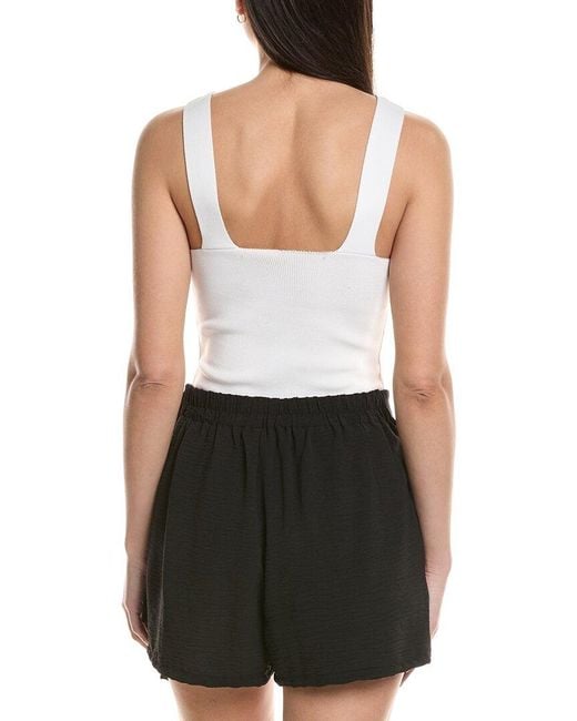 Ellen Tracy White Airflow Wrap Tie Up Skort