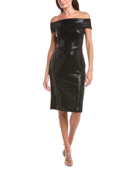Issue New York Black Sequin Sheath Dress