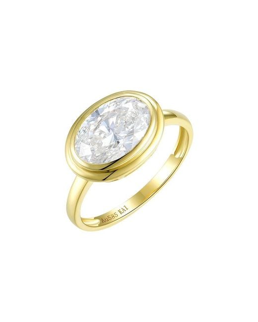 Kai Fine Jewelry Metallic 14K 2.00 Ct. Tw. Lab-Grown Diamond Ring