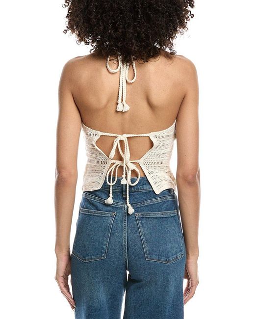 DL1961 Blue Crochet Halter