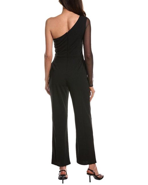 Bebe Black One-Sleeve Jumpsuit