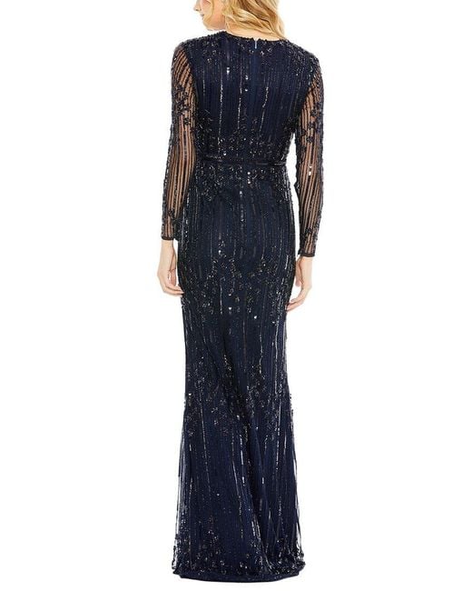 Mac Duggal Blue Midnight Dress