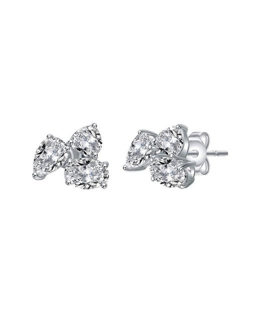 Genevive Jewelry White Cz Studs