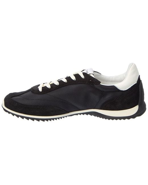 Céline Black Triomphe Nylon & Suede Sneaker