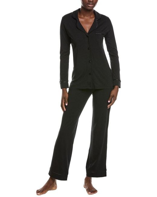 Cosabella Black 2Pc Bella Top Pant Pajama Set